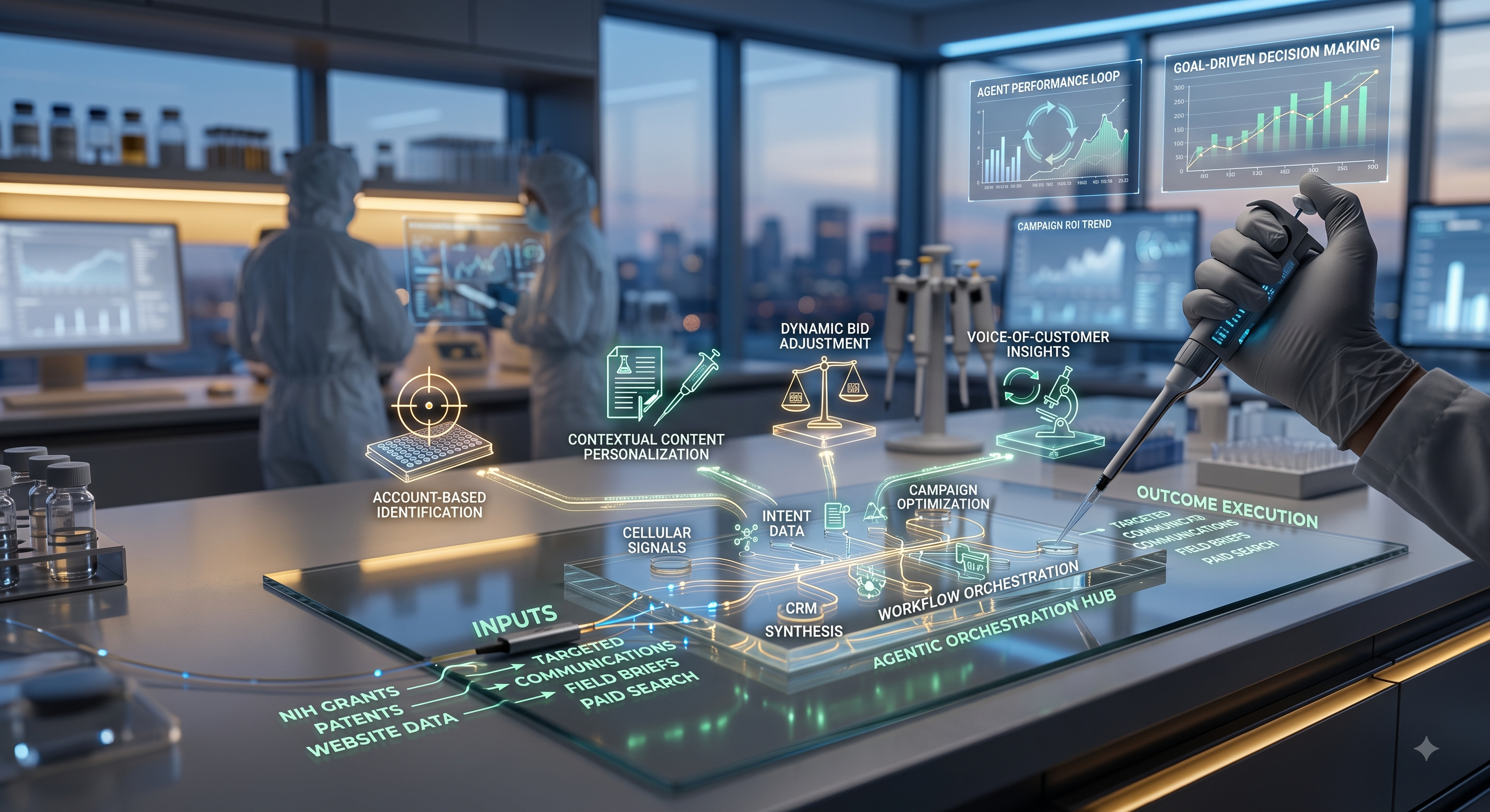 Agentic AI in B2B Life Science Marketing: From Generation to Orchestration